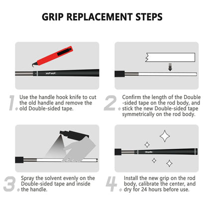 Pro Golfs Grip Replacement Tool Kit Portable Golfs Grip Dismantling