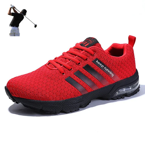 Men Air Cushion Golfing Shoes Breathable All Seasons Outdoor Golfing