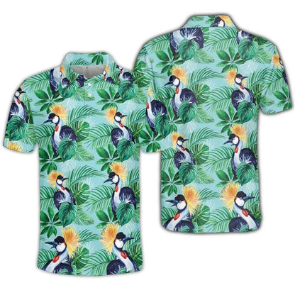 Summer Hawaiian 3D Printed Golf Polo Shirts For Men Clothes Fashion