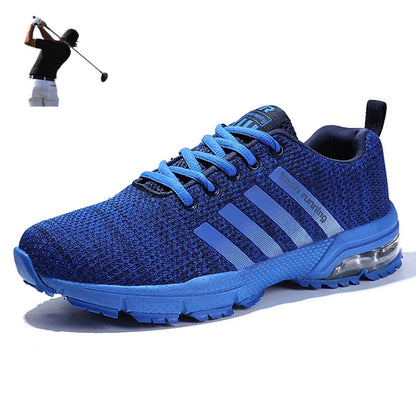 Men Air Cushion Golfing Shoes Breathable All Seasons Outdoor Golfing